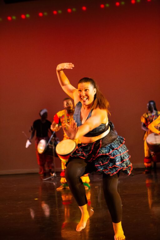 Energetic dancer in the foreground is Whitney McClusky.